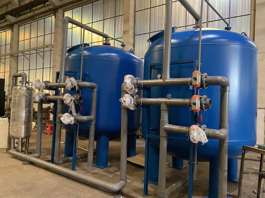 쿼츠 모래 물 처리 용품, 0.05Mpa - 0.07MPA 압력 스테인레스 스틸 필터 하우스