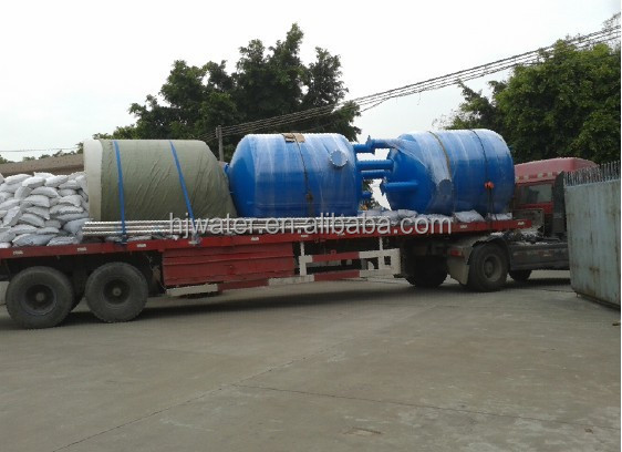 A23 맞춤형 모래 필터 수평 탄소 강철 에팍시 페인트 용기 12